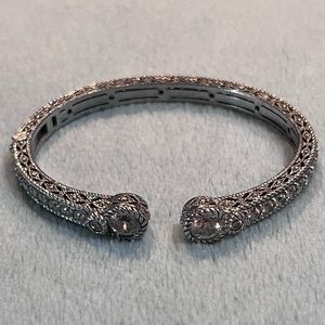 Judith Ripka S925 CZ Bangle Bracelet